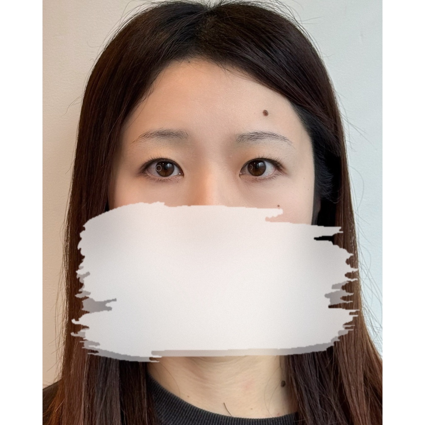 パウダー眉 Before